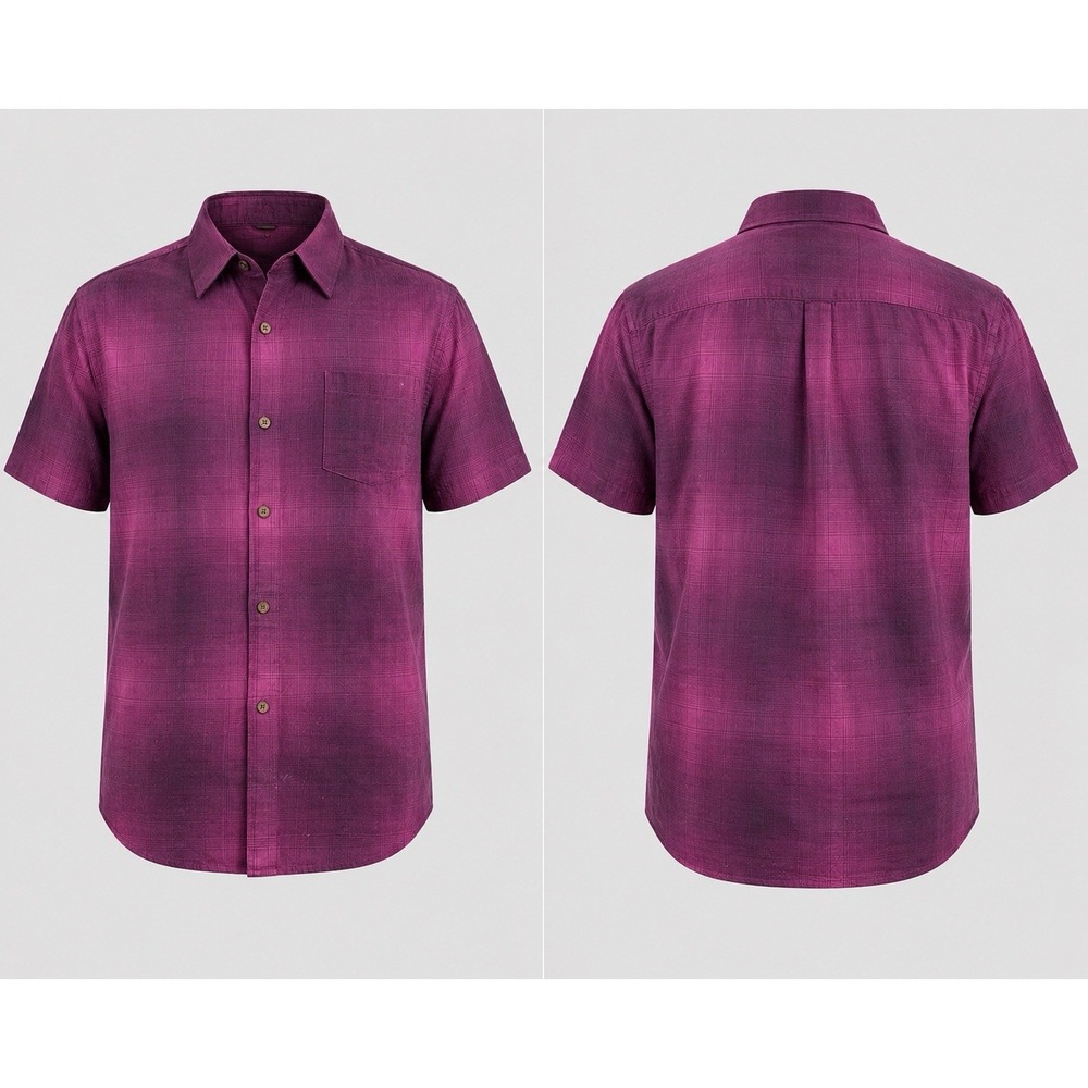 Tommy Bahama Madera Ombre Shirt Mens XXL  Bougainvillea Pink Purple 100% silk